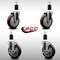Service Caster 5'' SS Maroon Poly Wheel Swivel 1-1/2'' Expanding Stem Caster Set 2 Brakes, 4PK SCC-SSEX20S514-PPUB-MRN-2-TLB-2-112 - alternate 3